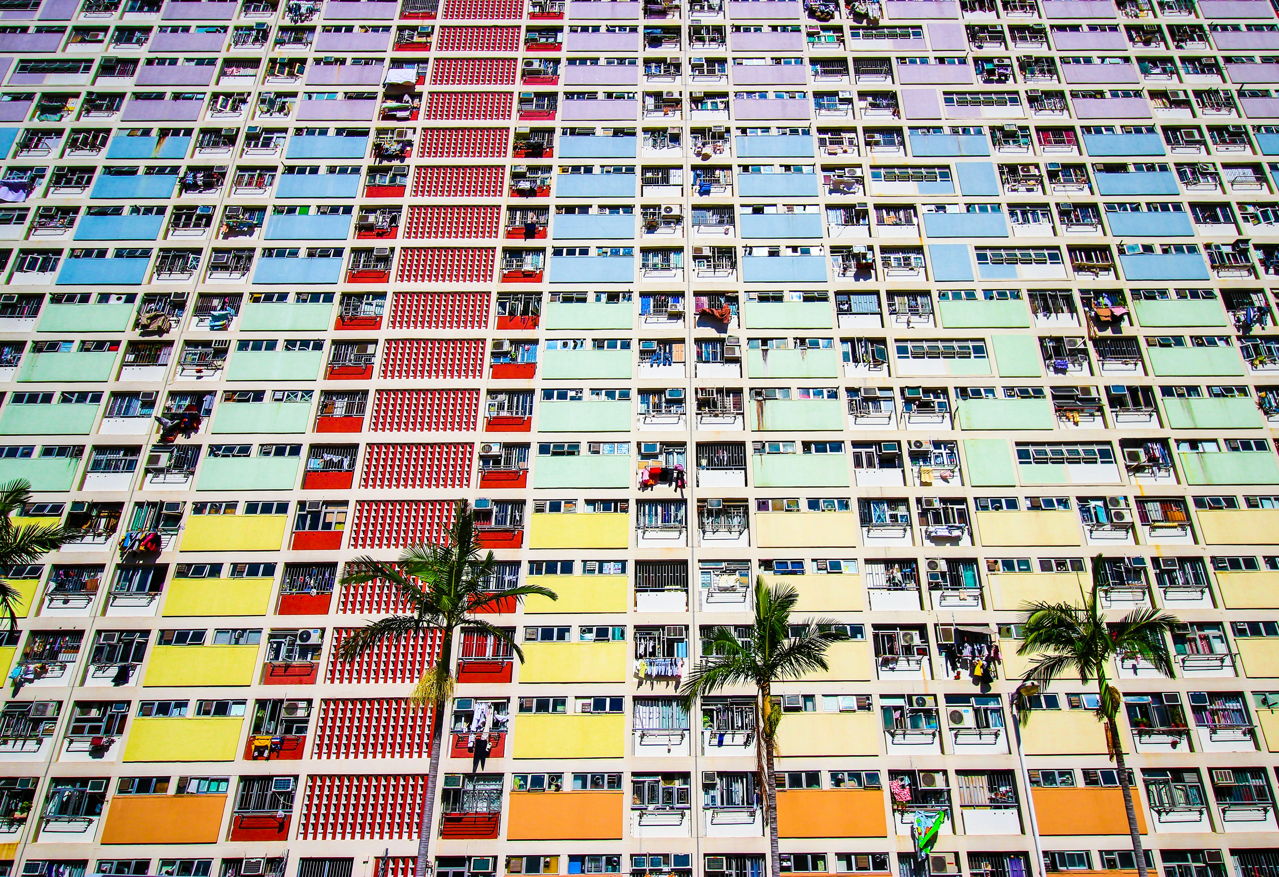 multicolored buildings