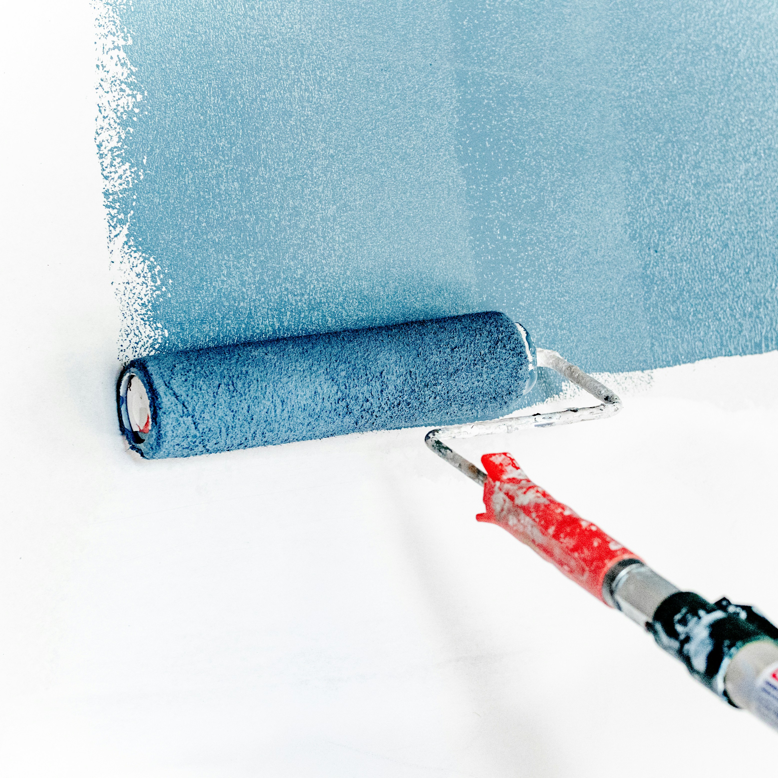 blue paint brush