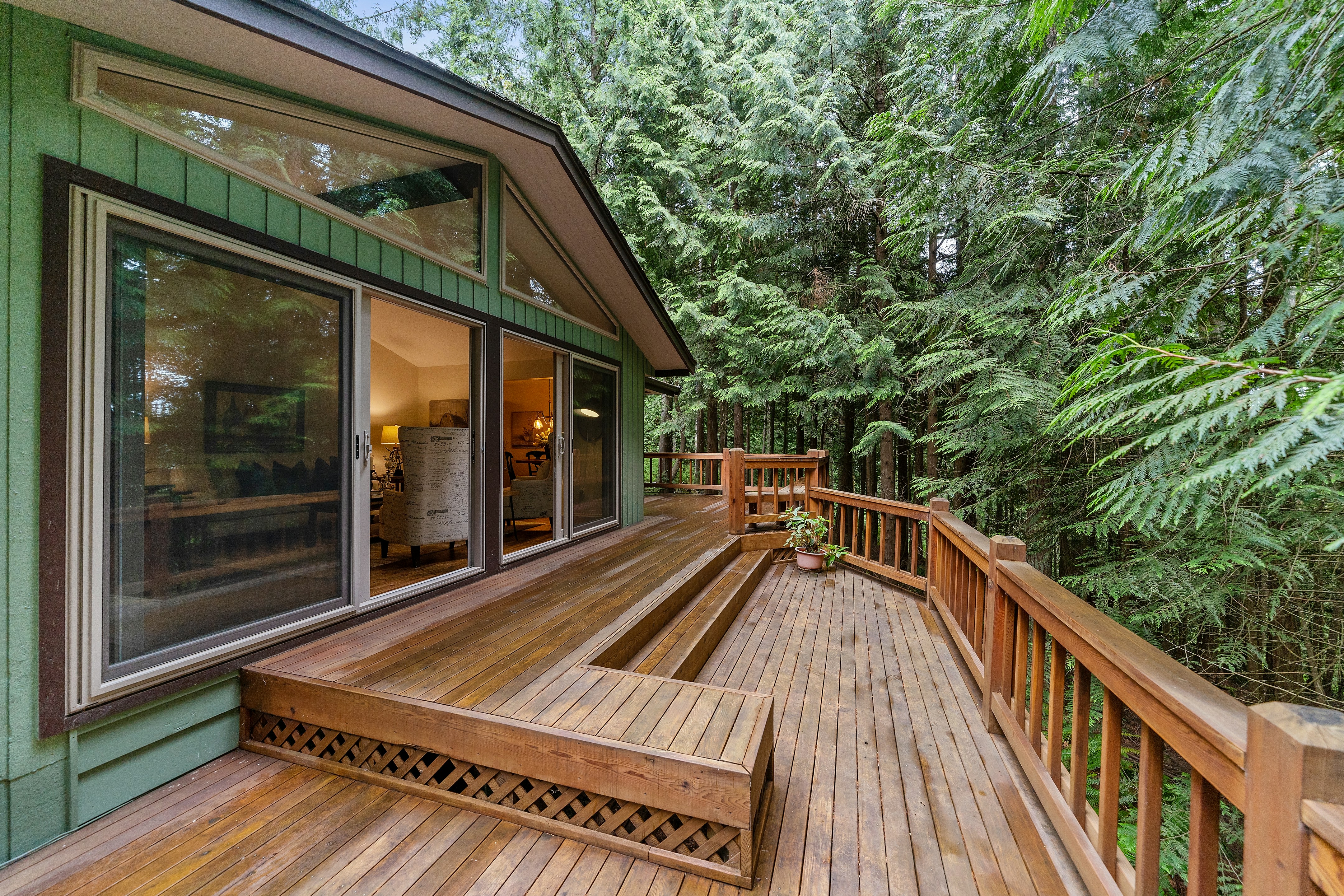 Deck outdoor living/ pressure treated wood