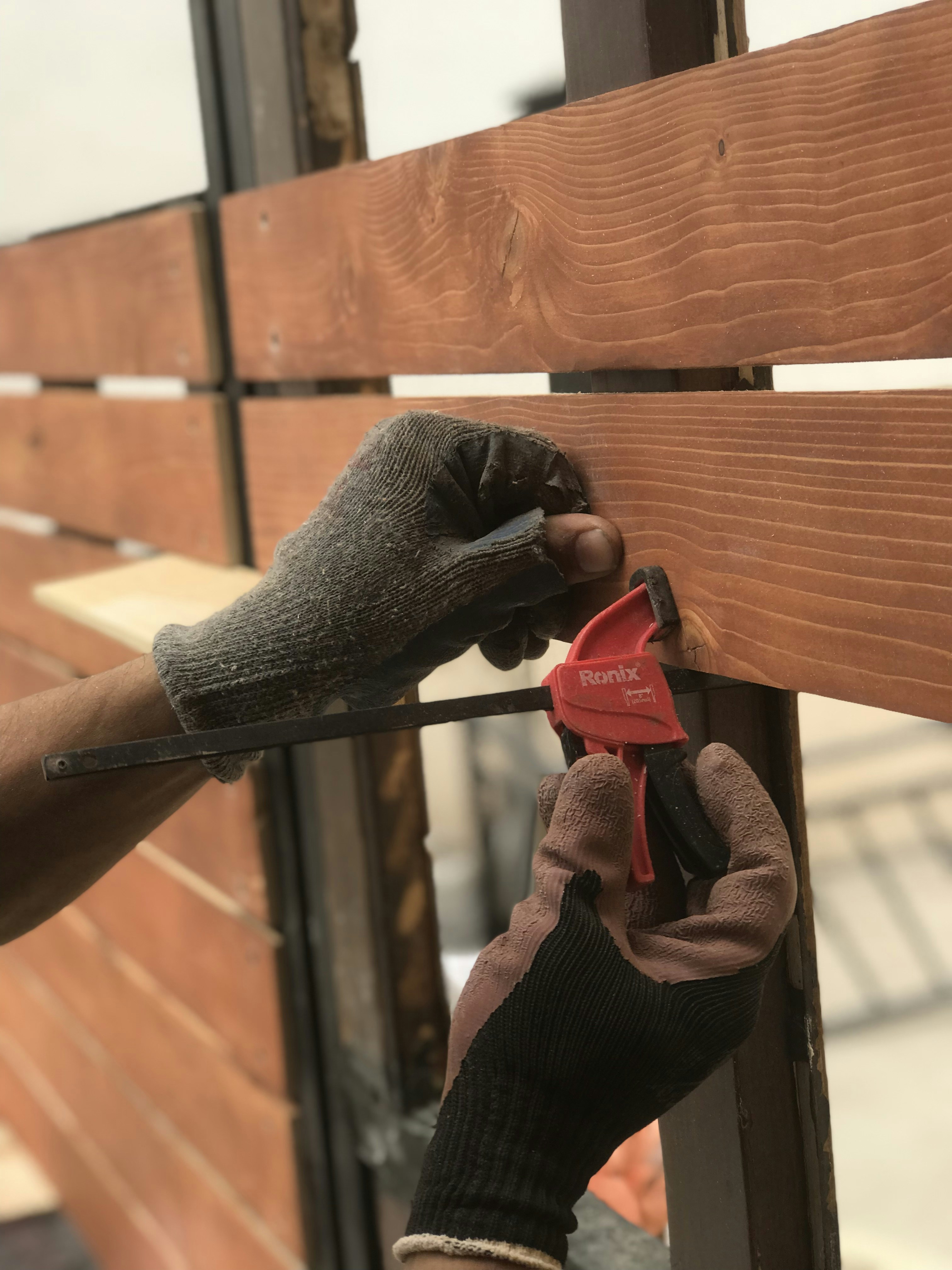 a person holding a pipe
