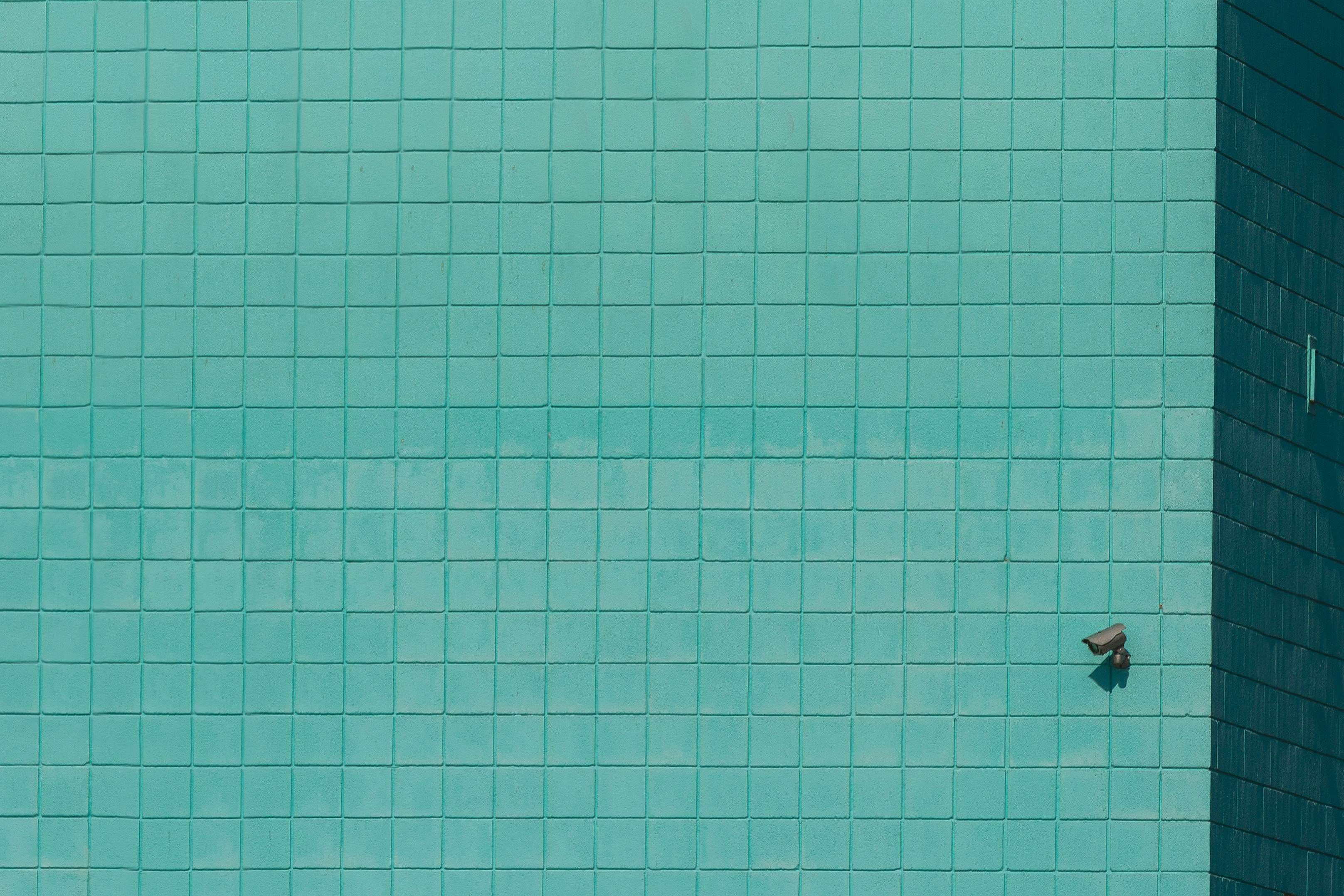 soft teal tile in bathroom